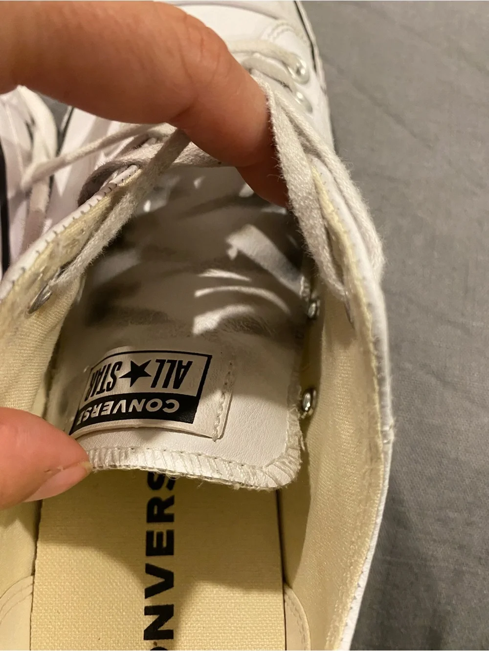 Converse leather platform sneakers